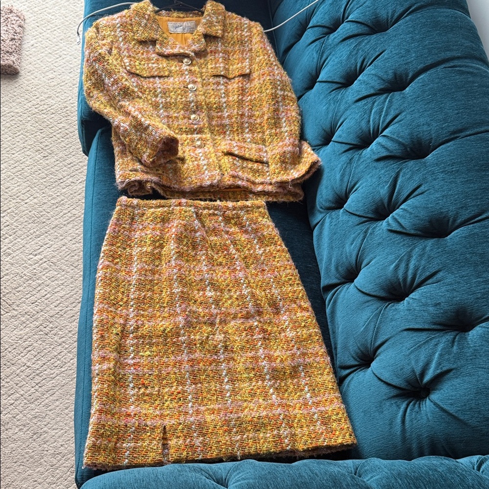 Vintage Joseph Horne Co. Tweed Blazer & Skirt Set